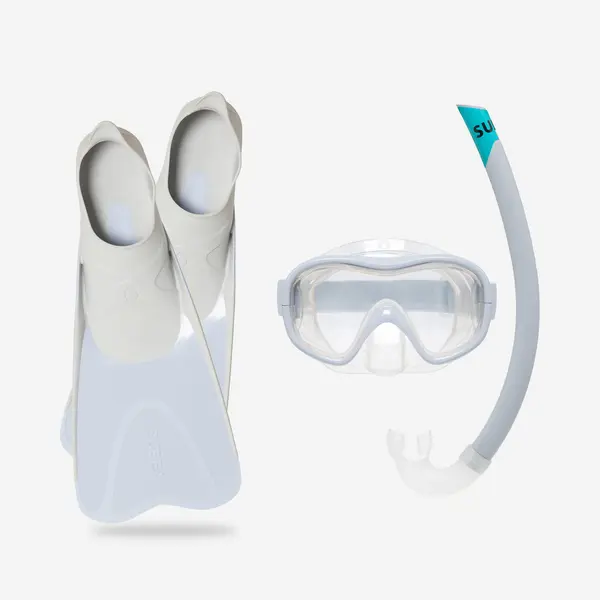 Kit snorkeling mască + labe de înot 100 Adulți