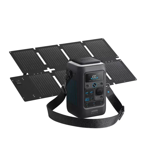 Kit Statie de alimentare Anker Solix C300X AC cu Panou solar Anker Solix 60W portabil
