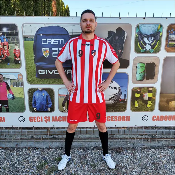 Kit Supporter MC GIVOVA - EF48 ROSU CU ALB, XL