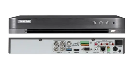 Kit supraveghere Hikvision 2 camere interior 4 in 1, 8MP, 2.8mm, IR 30m, DVR 4 canale 4K 8MP