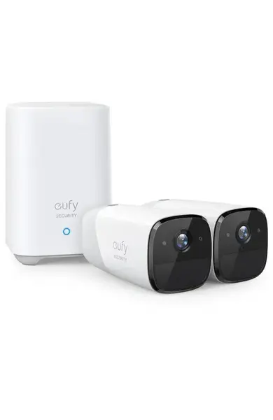 Kit supraveghere video eufyCam 2 Pro Security wireless, Rezolutie 2K, IP67, Nightvision, 2 camere video, H.264