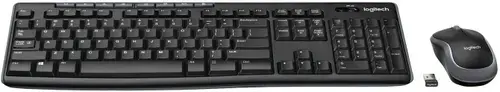 Kit Tastatura si mouse Logitech MK270, USB, layout US International (Negru)