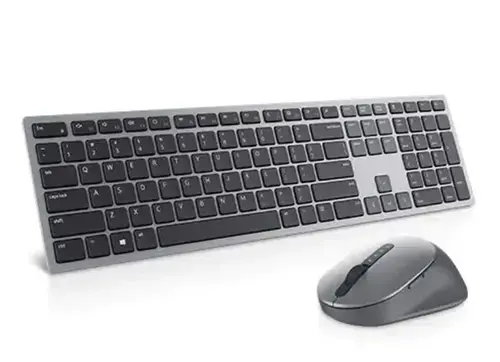 Kit Tastatura si Mouse wireless Dell Premier KM7321W, Layout US Intl (Gri)