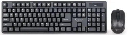 Kit Tastatura si Mouse Wireless Gembird KBS-W-01 (Negru)