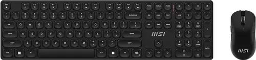 Kit Tastatura si Mouse Wireless MSI FORGE K210, USB, 2.4G, 1600 DPI, Layout US (Negru)