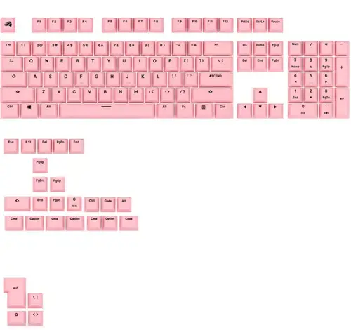 Kit taste pentru tastatura Glorious GAKC-576, compatibil cu modelele GMMK, US (Roz)