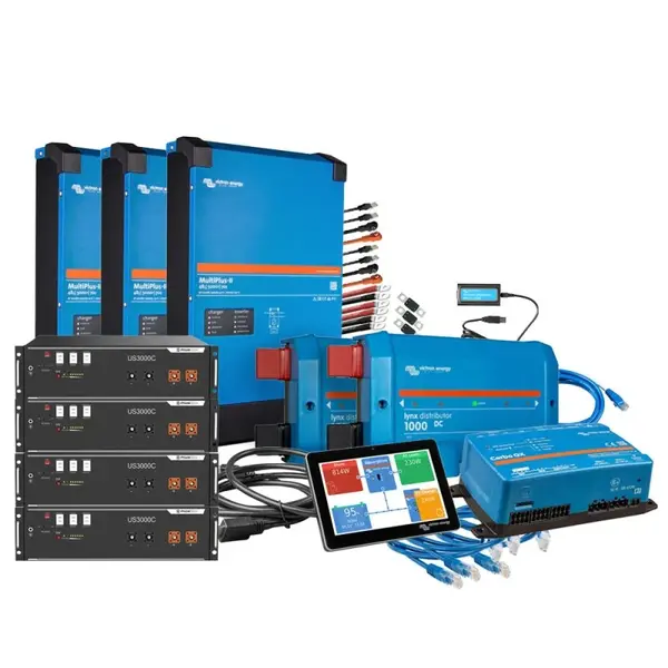 Kit trifazat 14kWh cu baterie Pylontech US3000C si 3x Victron MultiPlus-II 48 5000 pentru casa si sisteme fotovoltaice