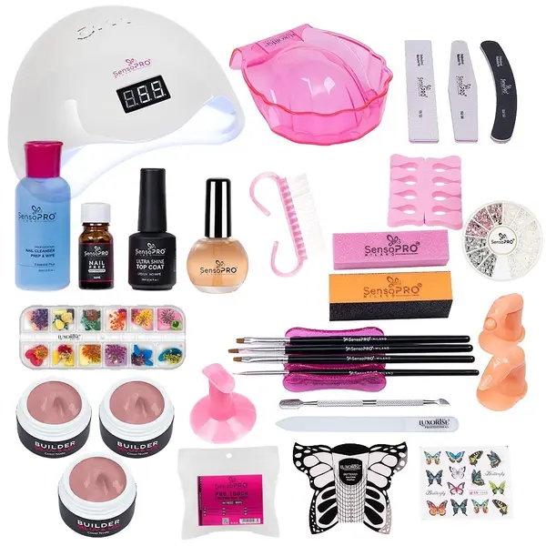 Kit Unghii Gel cu Lampa LUXORISE - Promotie #07