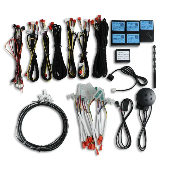 Kit universal de lumini ambientale led RGB 64 culori pe suport acrilic cu conexiune wireless