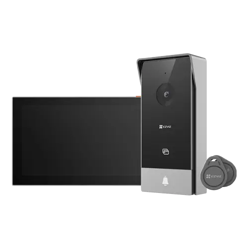 Kit video-interfon, monitor tactil 7 inch, 2 fire, camera 2MP, IR 5m, SDcard, Wi-Fi6 - EZVIZ CS-HP5-2MP