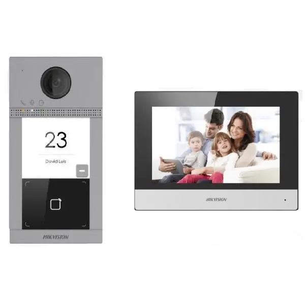 KIT VIDEOINTERFON IP WiFi & PoE Hikvision DS-KIS604-S(C)