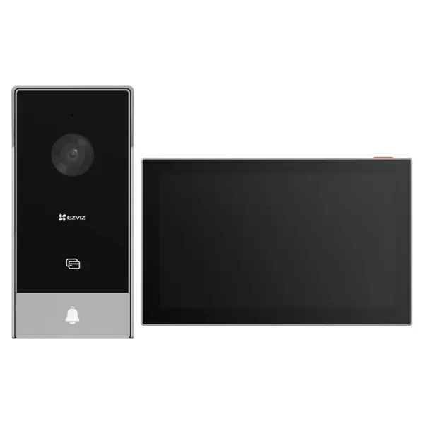Kit videointerfon smart EZVIZ HP5 2 fire 1080p monitor 7 inch WiFi dual-band RFID microSD 512GB CS-HP5-R100-1W2TFC