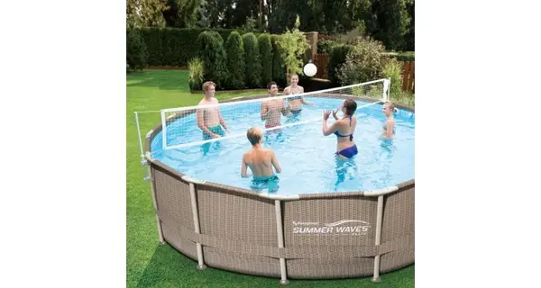 Kit volei pentru piscine cu cadru metalic Summer Waves