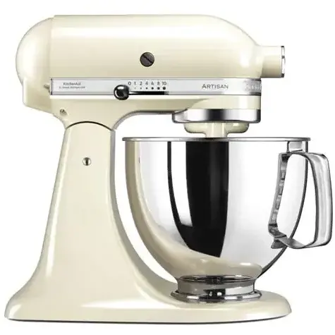 KITCHENAID Mixer cu bol KITCHENAID Artisan 5KSM125EAC, 4.8l, 300W, 10 trepte de viteza, crem