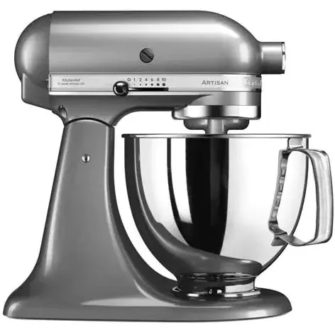 KITCHENAID Mixer cu bol KITCHENAID Artisan 5KSM125ECU, 4.8l, 300W, 10 trepte viteza, gri inchis
