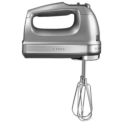 KITCHENAID Mixer de mana KITCHENAID 5KHM9212ECU, 85W, 9 trepte viteza, argintiu