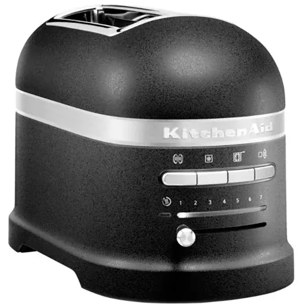 KITCHENAID Prajitor paine KITCHENAID Artisan 5KMT2204EBK, 2 felii, 1250W, negru mat-argintiu