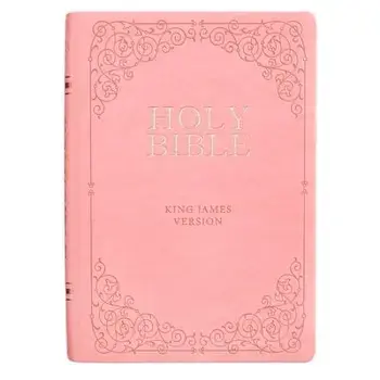 KJV Bible Giant Print Full Size Pink, Leather/***