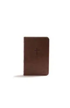 KJV Compact Bible, Brown Leathertouch, Value Edition - Holman Bible Publishers