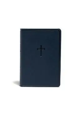 KJV Everyday Study Bible, Navy Cross Leathertouch - Holman Bible Publishers