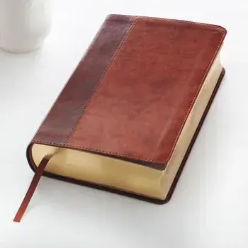 KJV Giant Print Lux-Leather 2-Tone Brown, Hardcover/***