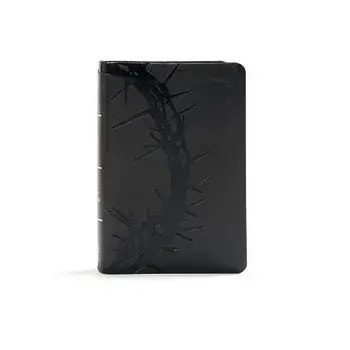 KJV Large Print Compact Reference Bible, Charcoal Leathertouch/Holman Bible Staff