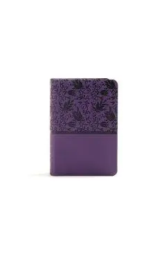 KJV Large Print Compact Reference Bible, Purple Leathertouch - Holman Bible Staff