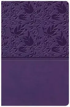 KJV Large Print Personal Size Reference Bible, Purple Leathertouch/Holman Bible Staff