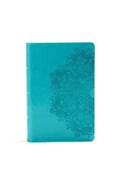KJV Large Print Personal Size Reference Bible, Teal Leathertouch - Holman Bible Staff