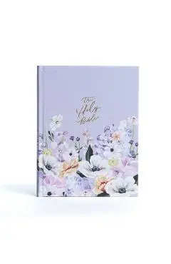KJV Notetaking Bible, Large Print Hosanna Revival Edition, Lavender/Peach Cloth-Over-Board - Holman Bible Publishers
