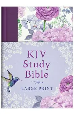 KJV Study Bible - Large Print [hummingbird Lilacs] - Compiled By Barbour Staff