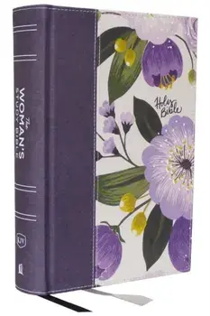 KJV, The Woman's Study Bible, Purple Floral Cloth over Board, Red Letter, Full-Color Edition, Comfort Print. Receiving God's Truth for Balance, Hope, and Transformation, Hardback/***