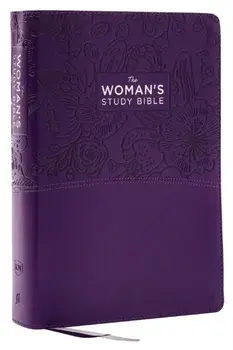 KJV, The Woman's Study Bible, Purple Leathersoft, Red Letter, Full-Color Edition, Comfort Print. Receiving God's Truth for Balance, Hope, and Transformation/***