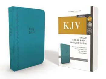 KJV, Thinline Bible, Large Print, Imitation Leather, Red Letter Edition, Hardcover/Thomas Nelson