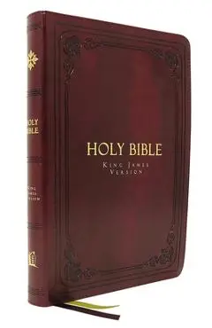 Kjv, Thinline Bible, Large Print, Vintage Series, Leathersoft, Burgundy, Red Letter, Comfort Print: Holy Bible, King James Version - Thomas Nelson