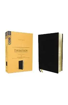 Kjv, Thompson Chain-Reference Bible, Large Print, European Bonded Leather, Black, Red Letter, Comfort Print - Frank Charles Thompson