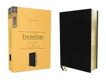 KJV, Thompson Chain-Reference Bible, Large Print, European Bonded Leather, Black, Red Letter, Comfort Print/***