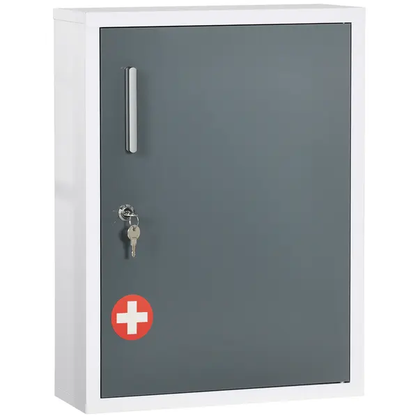 Kleankin Dulap Medicamente pentru Montare pe Perete, cu 3 Nivele, Ideal pentru Baie și Bucătărie, Design Compact și Funcțional | Aosom Romania
