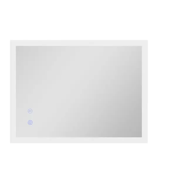 kleankin Oglindă de Baie cu Lumină LED, Luminozitate Reglabilă și Funcție de Memorie, 70x50x3 cm, Transparent | Aosom Romania