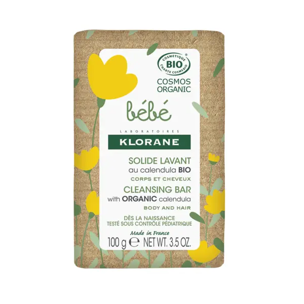 Klorane Bebe Sapun solid bio pentru corp si par 100 g