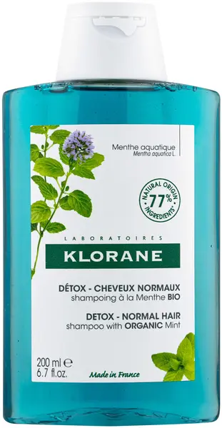 Klorane Mint Șampon detoxifiant, 200 ml