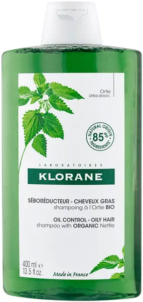 Klorane Nettle Șampon pentru reglarea seboreei, 400 ml