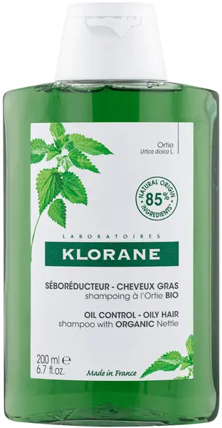 Klorane Nettle Șampon reglator de seboree, 200 ml