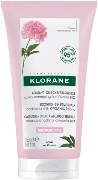 Klorane Peony Balsam de păr liniștitor, 150 ml