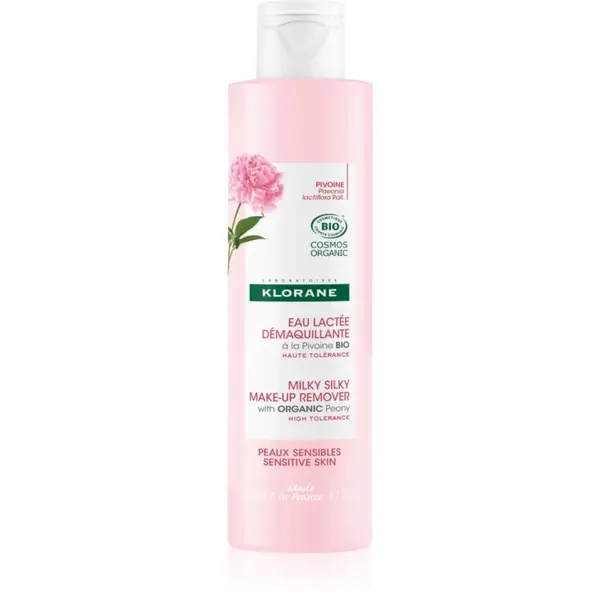Klorane Peony Milky Silky Make-up Remover lapte demachiant pentru calmarea pielii 200 ml