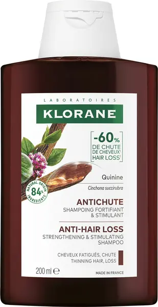 Klorane Quinine Șampon împotriva căderii părului, 200 ml