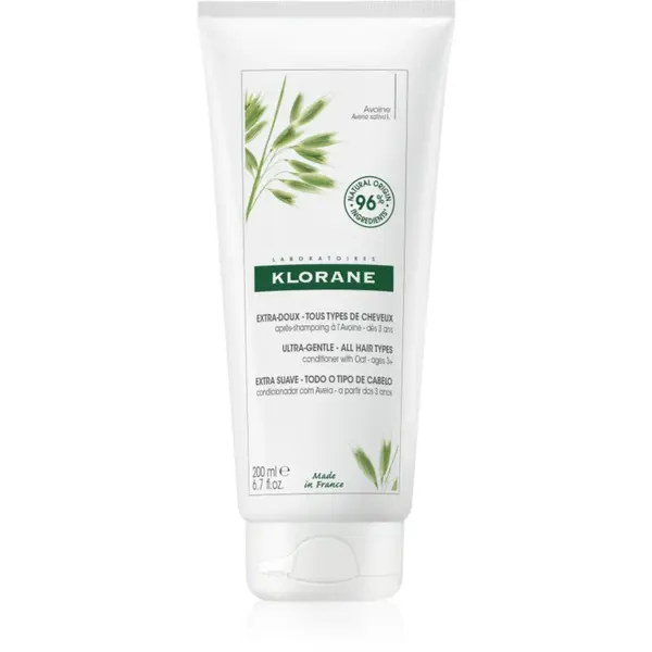 Klorane ULTRA-GENTLE Conditioner with Oat balsam pentru par usor de pieptanat 200 ml