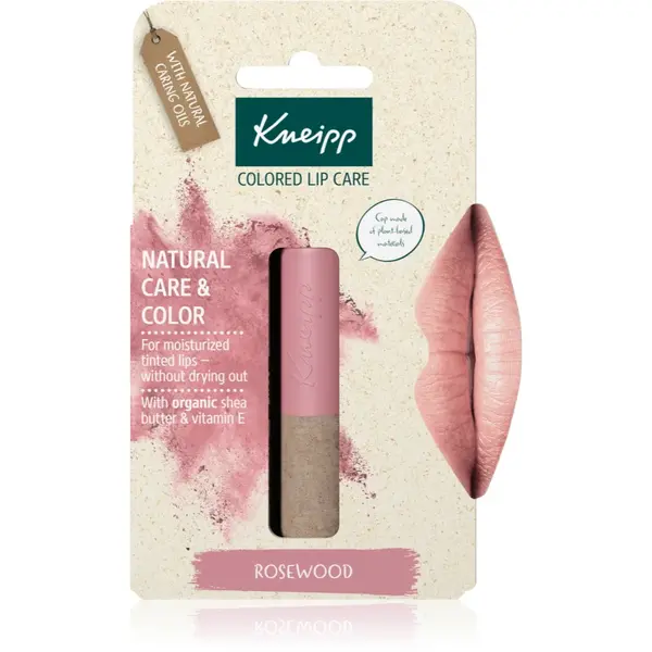 Kneipp Natural Care & Color balsam de buze colorat culoare Rosewood 3.5 g