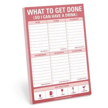 Knock Knock What to Get Done (So I Can Have A Drink) Pad/***
