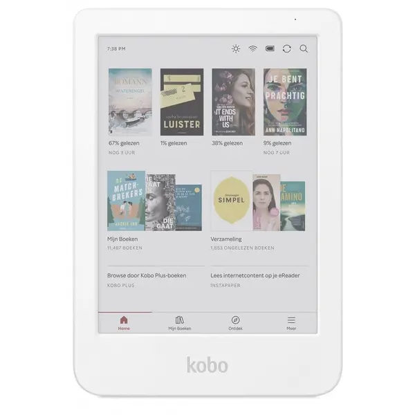 KOBO EBook Reader Kobo Clara Colour, 16 inch, Touchscreen, 16GB, Wi-Fi, Alb